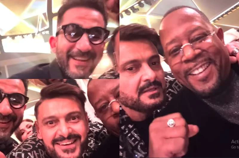 رامز جلال يمازح مارتن لورنس وأحمد حلمي افاق عربية - شارك الممثل ومقدم البرامج المصري رامز جلال، متابعيه عبر حسابه الرسمي مقطع فيديو وثق فيه الأجواء