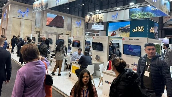 سفير مصر بمدريد لافاق عربية: الجناح المصري في مهرجان فيتور الأكبر عربيا قال السفير المصري لدى إسبانيا، إيهاب بدوي، إن الجناح المصري في مهرجان فيتور للسياحة الدولي المنعقد في العاصم