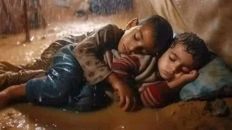 نار إسرائيل أو برد الشتاء.. أطفال غزة نازحون إلى الموت (فيديو) في الوقت الذي تضيء سماء العالم بالألعاب النارية احتفالا بقدوم العام الجديد 2025، يصارع أطفال غزة ظلاما حالكا بخلاف ال