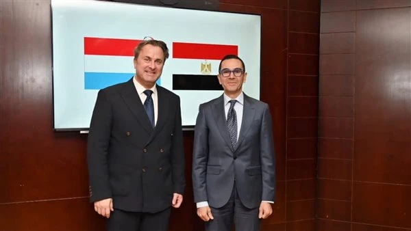 مصر ولوكسمبورج يبحثان التعاون الاقتصادي والاستثماري المشترك استقبل المهندس حسن الخطيب وزير الاستثمار والتجارة الخارجية المصري، السيد كزافييه بيتل،