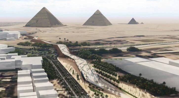 إنشاء ممشى سياحي لربط المتحف الكبير بأهرامات الجيزه متابعة أيمن جاد تشهد منطقة الأهرامات بالجيزة مشروعا تطويريا ضخما، يتمثل في إنشاء الممشى السياحي