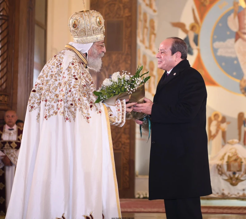 بوابة المحروسةينشرها : الأدمنبالصور : الرئيس عبد الفتاح السيسي يشارك في احتفالية عيد الميلاد المجيد 2025شارك الرئيس عبد الفتاح السيسى الاحتفال بعيد