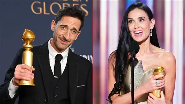 أدريان برودي وديمي مور يحصدان جائزتي أفضل ممثل وممثلة بحفل الجولدن جلوب أقيمت صباح اليوم فعاليات النسخة ال 82 من حفل توزيع الجوائز العالمي جولدن جلوب 2025، وحرص على الحضور عدد كبير