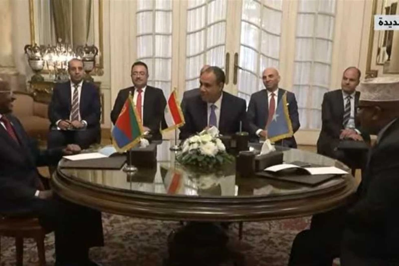 وزير الخارجية يؤكد أهمية العلاقات بين مصر والصومال وإريتريا (تفاصيل) أكد الدكتور بدر عبد العاطي، وزير الخارجية والهجرة وشؤون المصريين بالخارج أهمية