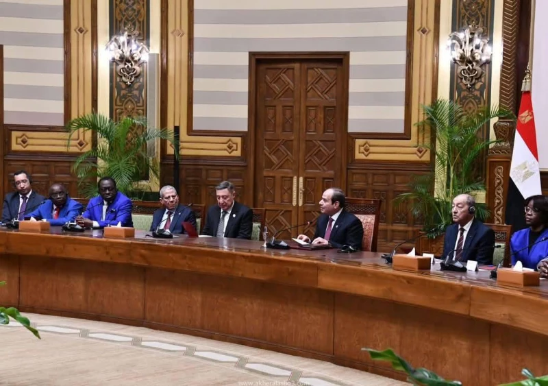 الرئيس السيسى يستقبل رؤساء المحاكم الدستورية والعليا الأفارقة متابعة : وائل عباس استقبل الرئيس عبد الفتاح السيسي اليوم، رؤساء المحاكم الدستورية