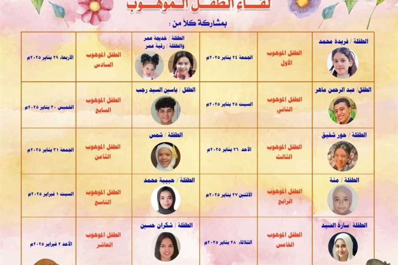 بلقاء الطفل الموهوب.. الأعلى للشؤون الإسلامية يشارك بالأنشطة التثقيفية بمعرض الكتاب (تفاصيل) يشارك المجلس الأعلى للشؤون الإسلامية في فعاليات الدورة