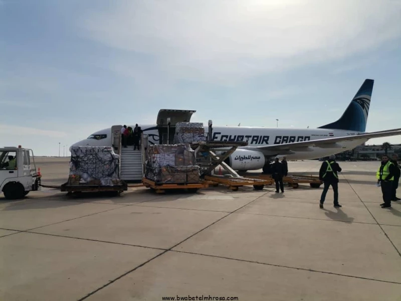 بوابة المحروسةينشرها : الأدمنوصول طائرة مساعدات مصرية إلى دمشقوصلت اليوم ٤ يناير ٢٠٢٥ طائرة شحن مدنية تابعة لشركة مصر للطيران محملة ب١٥ طن من المساعدات الإغاثية والأدوية والأغذية ا