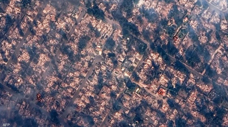 صور فضائية تكشف الدمار الهائل في لوس أنجلوس بسبب الحرائق التقطت شركة ماكسار تكنولوجيز صورا من الفضاء تكشف الدمار الهائل الذي تسببه الحرائق المروعة التي تجتاح مدينة لوس أنجلوس الأمي