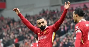 حل محمد صلاح نجم منتخب مصر ونادي ليفربول الإنجليزي في المركز السابع في ترتيب أفضل هدافي أوروبا خلال بداية العام الجاري بعدما أحرز مع فريقه 8 أهداف في 888 دقيقة خاضها مع فريقه منذ ا