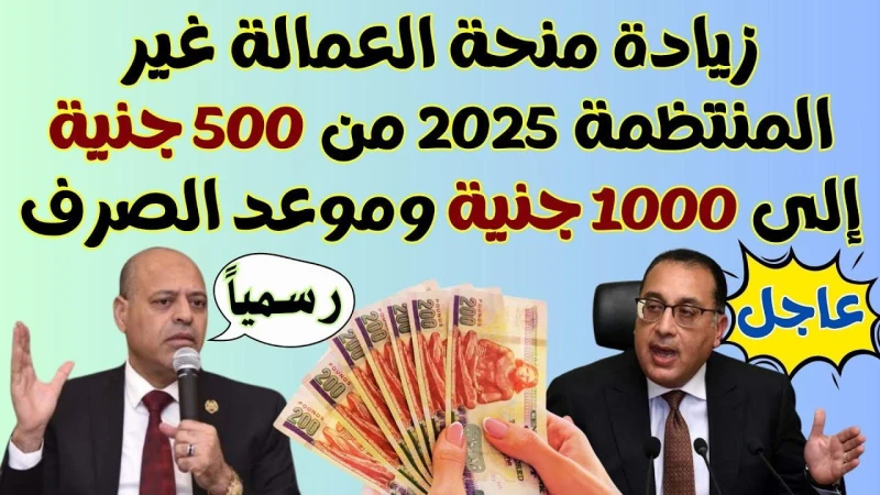 منحة العمالة الغير منتظمة 2025 وخطوات التسجيل بها عبر .... الحق سجل أعلنت وزارة العمل عن أمكانية التسجيل في منحة العمالة الغير منتظمة 2025 لجميع