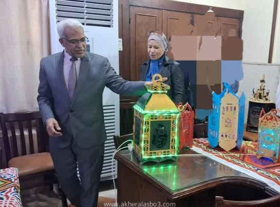 كتبت أمل عبد الرحيم افتتح الأستاذ أيمن موسي وكيل وزارة التربية والتعليم بمحافظة الإسماعيلية معرض فانوس رمضان اليوم الخميس بديوان المديرية ، والذي نظمه توجيه المجال الصناعى بتعليم ا