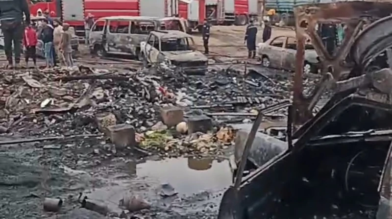 الحماية المدنية تسيطر على حريق جراج السيارات بالخصوص دون إصابات (فيديو) سيطرت قوات الحماية المدنية على حريق هائل نشب داخل جراج للسيارات بمنطقة الخصوص