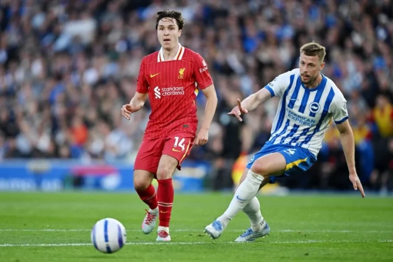 برايتون يهزم ليفربول في معقله ويشعل صراع المراكز الأوروبية في قمة مثيرة ضمن الجولة 37 من الدوري الإنجليزي الممتاز، تمكن فريق برايتون من قلب الطاولة على حامل اللقب ليفربول بالفوز بن