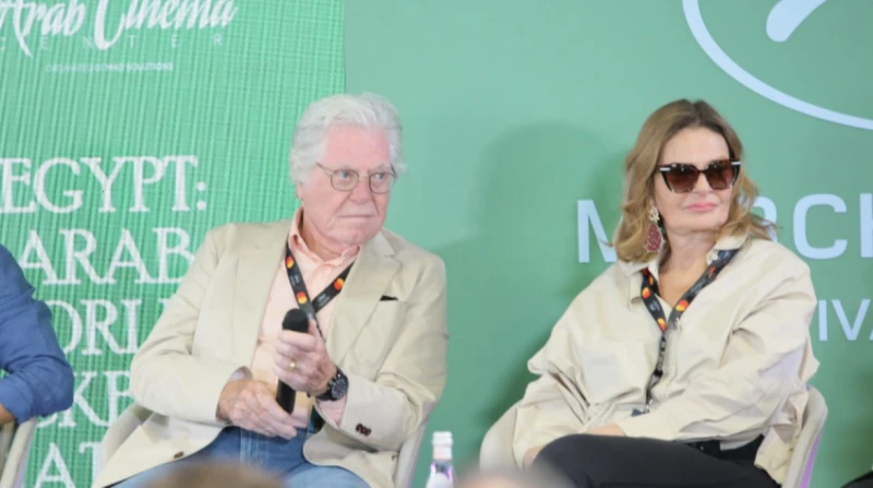 يسرا: نحلم بوصول السينما المصرية للعالمية نظم مركز السينما العربية بالتعاون مع سوق الأفلام بمهرجان كان السينمائي، ندوة تحت عنوان مصر: دولة الأفلام