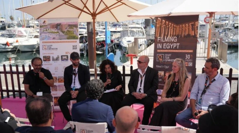 جلسة نقاشية في مهرجان كان حول فرص التصوير في مصر استضاف الجناح المصري في مهرجان كان السينمائي جلسة نقاشية، أدارتها ماريان خوري، العضو المنتدب لشركة مصر العالمية للسينما فى مصر والم