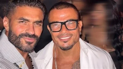 خالد سليم وأحمد حلمي وعمرو يوسف.. نجوم الفن يحتفلون مع عمرو دياب بافتتاح فندقه الجديد -----