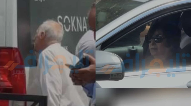 قبلة للعربة وبكاء الزوجة وبورتريه.. لقطات مؤثرة من جنازة لطفي لبيب