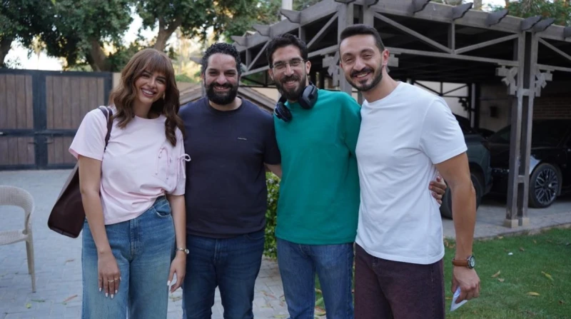 الصور الأولى من كواليس "بتوقيت 28" لـ هنادي مهنا وأحمد جمال سعيد