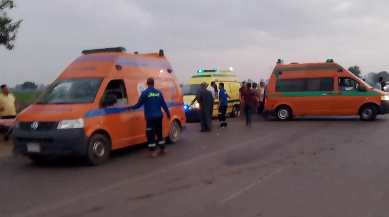 مصرع شخصين وإصابة 3 آخرين بحادث تصادم في الفيوم