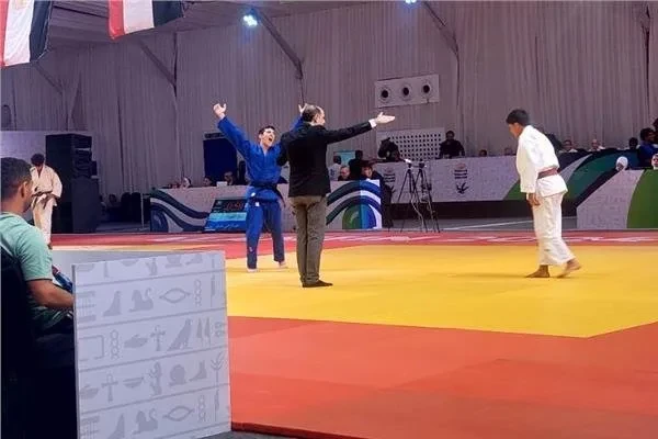 لاعب الجودو في الزمالك مالك أشرف يحقق الميدالية الذهبية في البطولة العربية للأندية