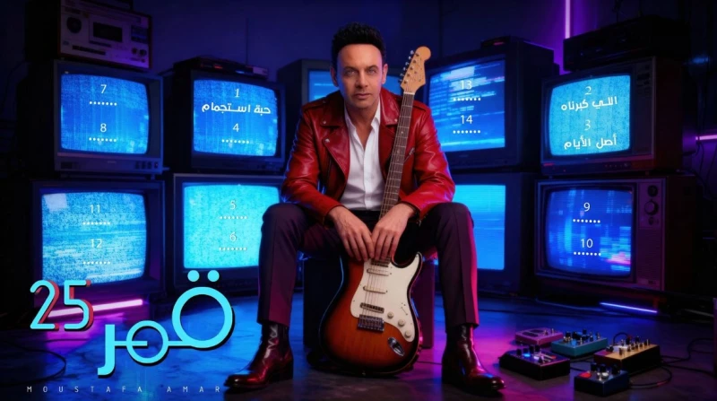 25 أغنية.. مصطفى قمر يستعد لإطلاق ألبومه الجديد "قمر 25"