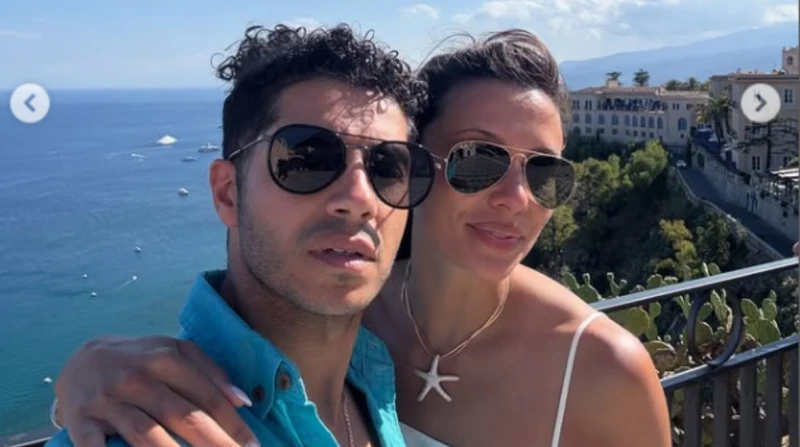 مينا مسعود يقضي شهر العسل مع زوجته في إيطاليا