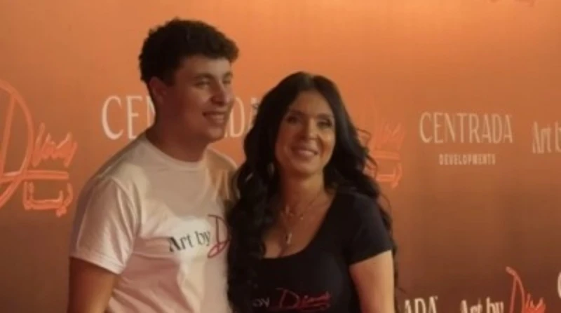 دينا تفتتح أكاديمية الرقص الشرقي وابنها يدعمها (صور)