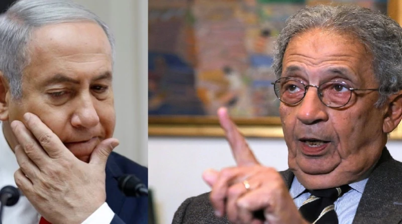 قبل تراجعه.. ماذا قال عمرو موسى عن مشاركة نتنياهو في قمة شرم الشيخ؟