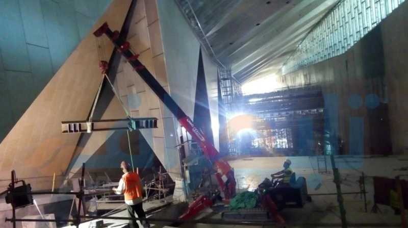 "وش الخير علينا"، ذكريات العمال مع بناء المتحف المصري الكبير (خاص)