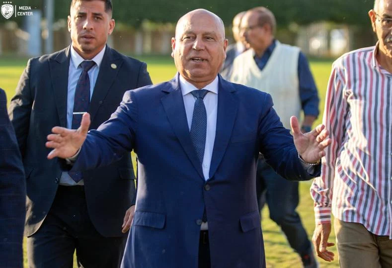 الفريق كامل الوزير يدعم لاعبي السكة الحديد