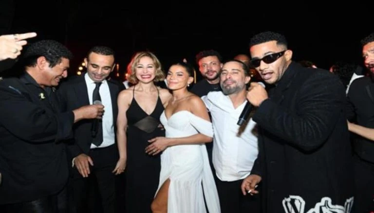 أول ظهور لـ منة شلبي مع أحمد الجنايني بعد إعلان زواجهما