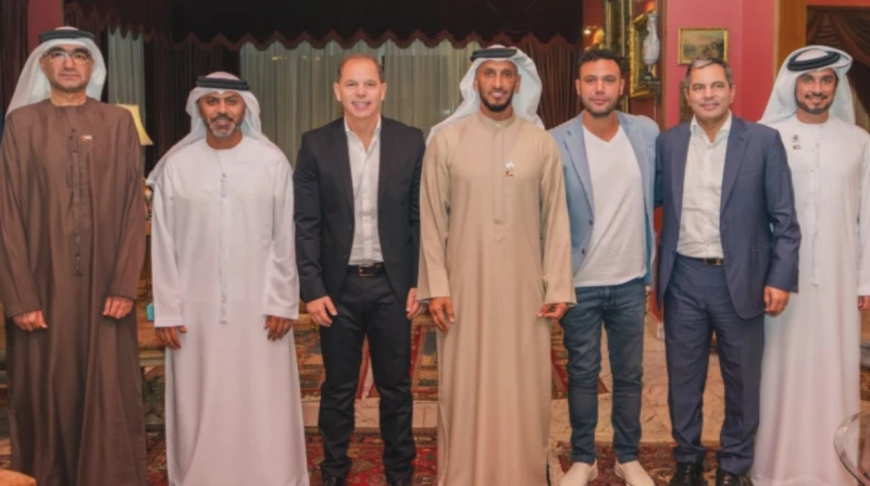 وفد إماراتي في بيت الزعيم، المجلس الوطني للإعلام يطمئن على صحة عادل إمام