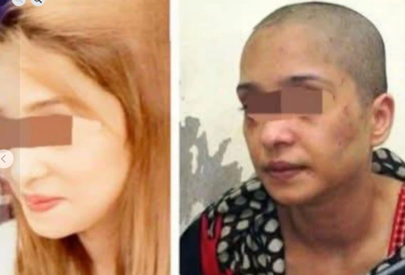 احتجز زوجته وحلق شعرها