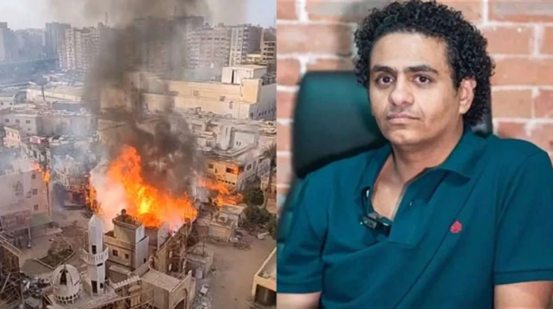 أول تعليق من مؤلف "الكينج" على حريق ديكور المسلسل في استديو مصر (خاص)