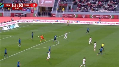 منتصف الشوط الأول: استمرار التعادل السلبي بين منتخب تونس وتنزانيا في كأس أمم أفريقيا