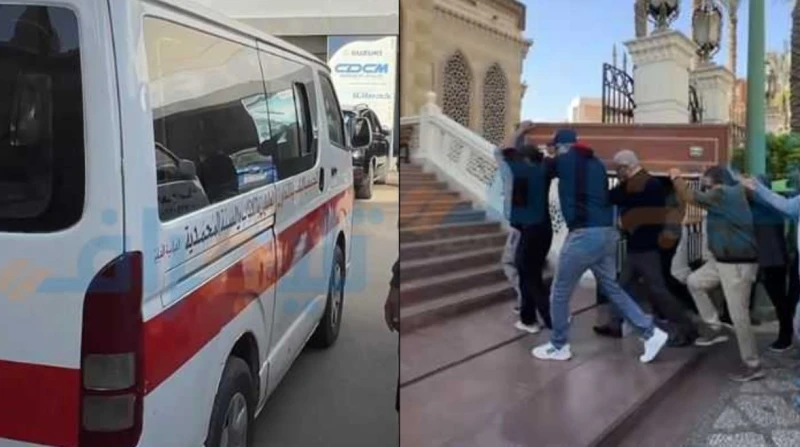 انهيار أسرة الفنان طارق الأمير بالبكاء لحظة وصول جثمانه