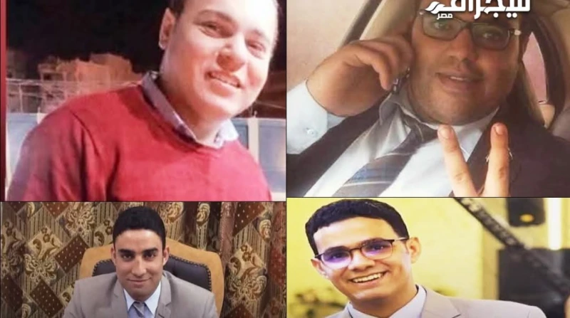 نهاية مأساوية لـ المأمورية الأخيرة، الصور الأولية لـ 4 قضاة توفوا بحادث المنيا