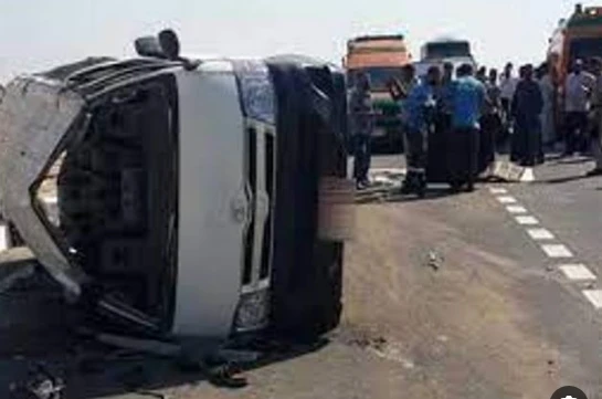 جريمة تريلا واتوبيس على الدائري : استر يارب