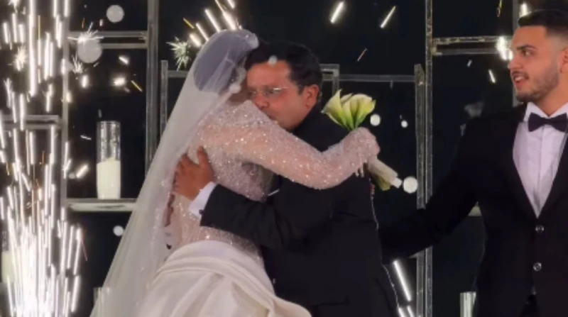 لقطات من حفل زفاف فريدة ابنة محمد هنيدي (صور)