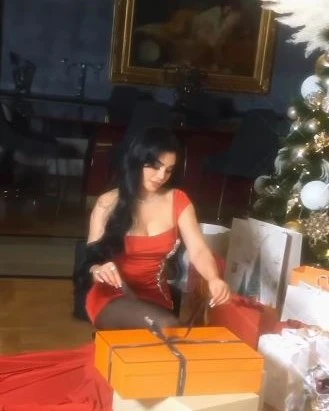 هيفاء وهبي تحتفل بالكريسماس بفستان قصير شوف السوبر وومن بالصور