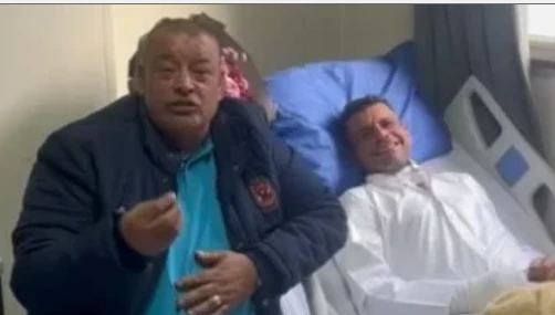 البرنس اثناء زيارة شقيقه في المستشفي: حرق نفسه عشان ما عزمتوش على الافتتاح