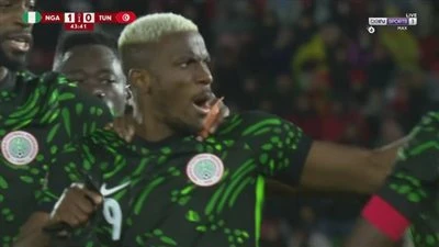 بهدف فيكتور أوسيمين في الشوط الأول: منتخب نيجيريا يتقدم على تونس في كأس أمم أفريقيا