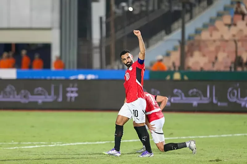 منتخب مصر يدعم الملك محمد صلاح