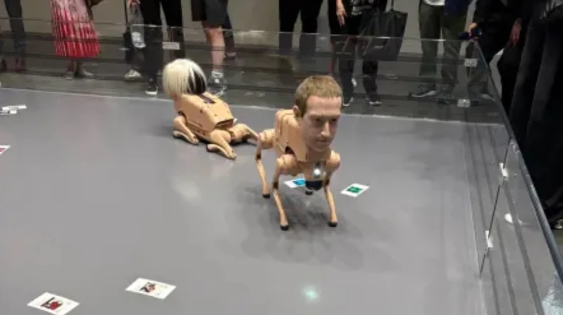 أبرزهم مارك وماسك، فنان يحول عمالقة التكنولوجيا لـ"كلاب روبوتية"