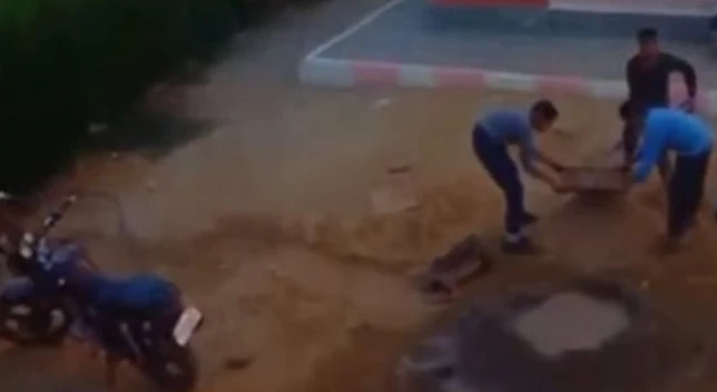 دي فضيحة بجلاجل : طلاب مدرسة إعدادية يعملون في البناء داخل مدرسة بقنا