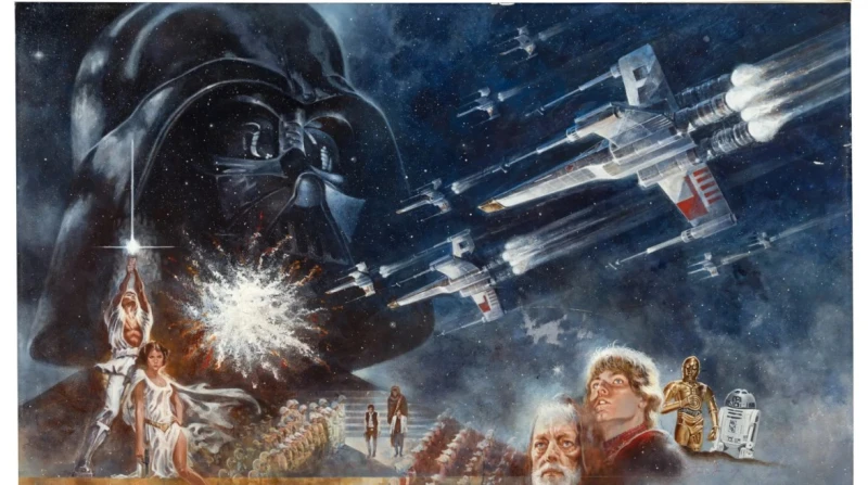 مقابل 3.9 مليون دولار، بيع اللوحة الأولى لـ"حرب النجوم" في مزاد