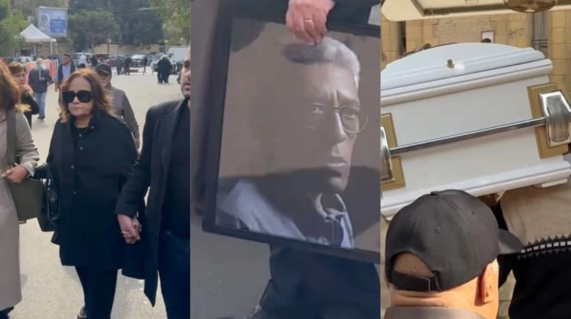 تشييع جثمان المخرج داوود عبدالسيد من كنيسة مارمرقس (صور)