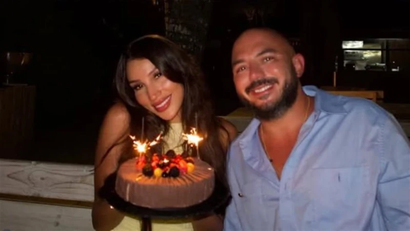 أصغر منه بـ15 سنة.. محمود العسيلي يحتفل بعيد ميلاد زوجته نوف قمصاني