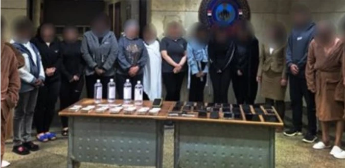 الداخلية مسكت شلة شغالة في الفجور داخل نادي صحي بالقاهرة فيهم 5 اجانب