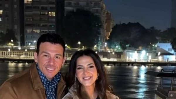 رامى رضوان يحتفل بعيد ميلاد زوجته دنيا سمير غانم